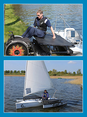 Trimaran Rostock Rollstuhlfahrer Sport Freizeit